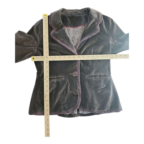 Boden Rosebury Brown Velvet Blazer | Size US 12 (Fits Small) - Picture 8 of 11